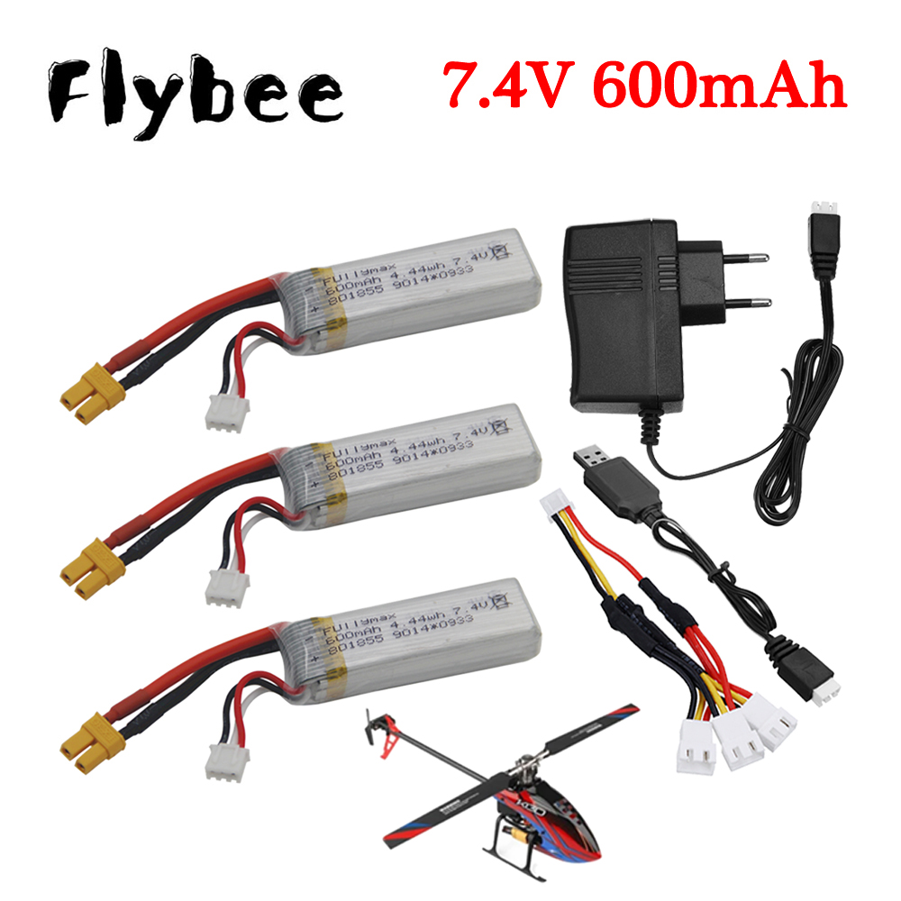 Drone Battery Charger - Batterie Lipo 7.4V 600mAh + chargeur
