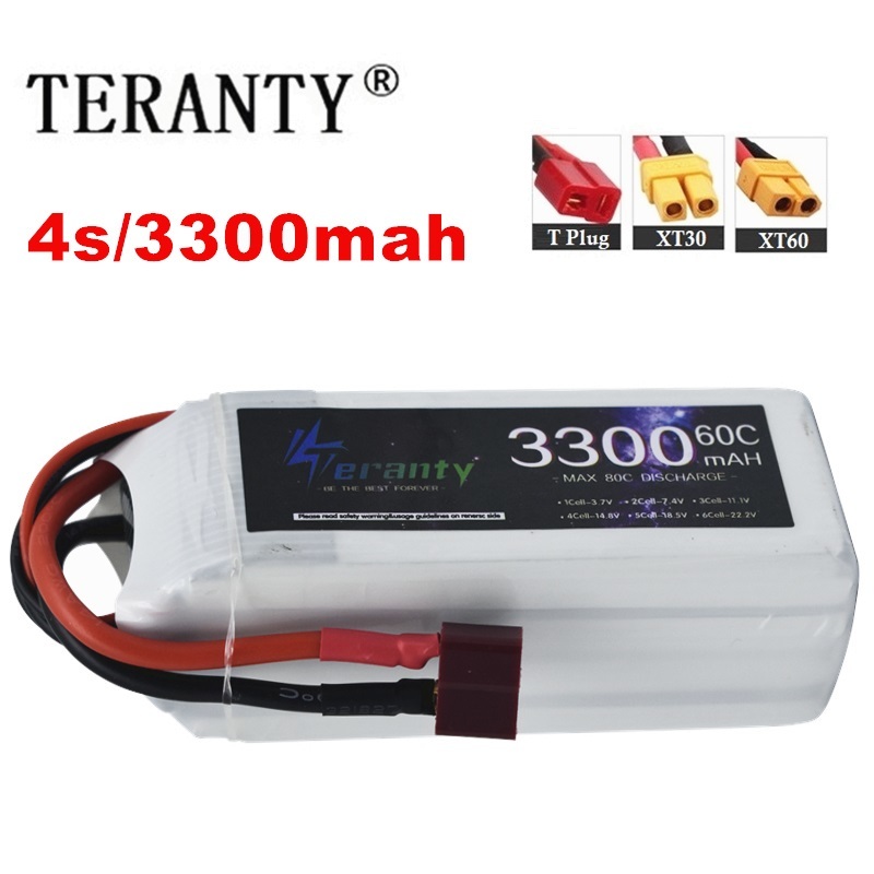 Drone Battery 4S - Batterie Rechargeable LiPo 4s 3300mAh 60C