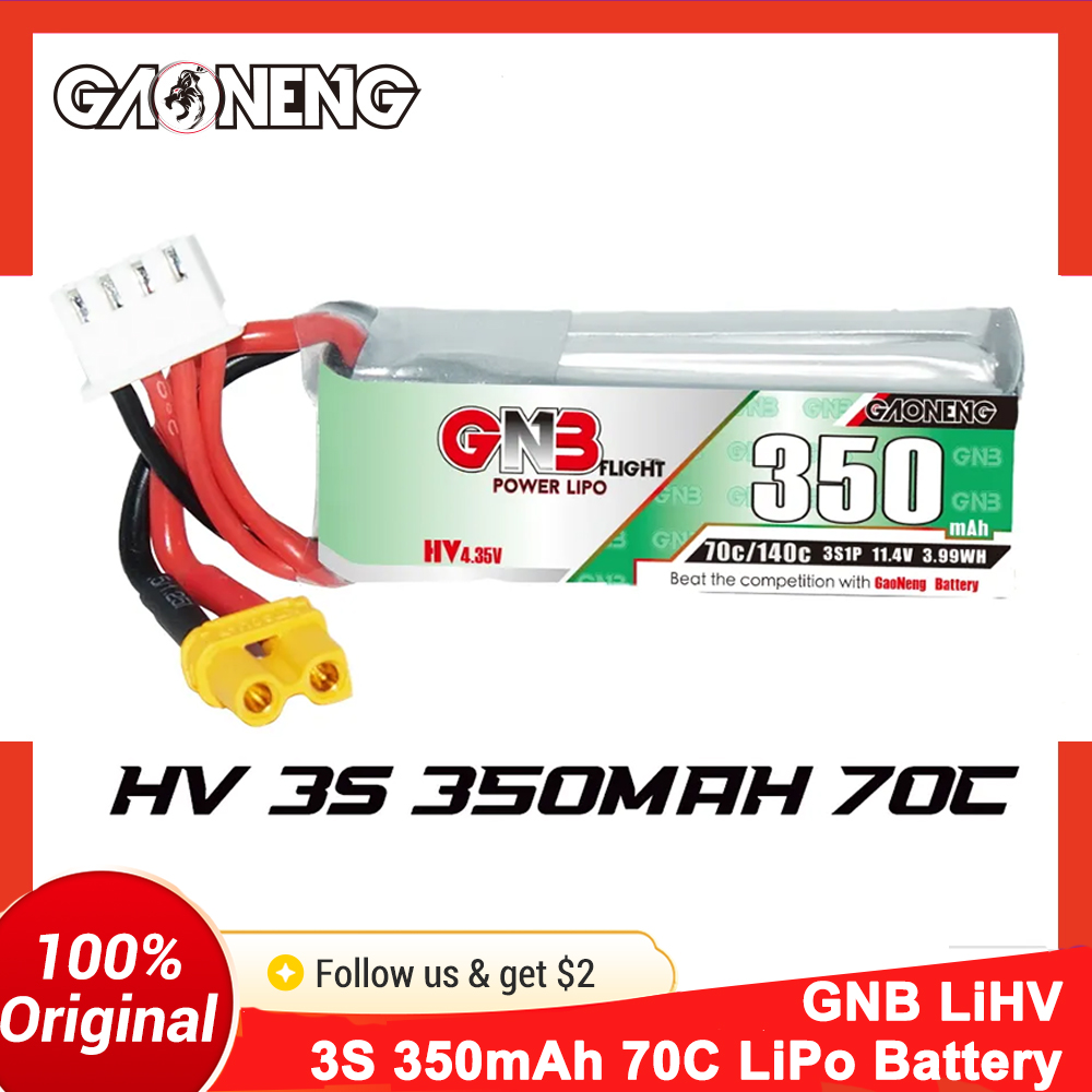 Drone Battery Li-Ion - Batterie LiPo Gaoneng GNB 350mAh 3S