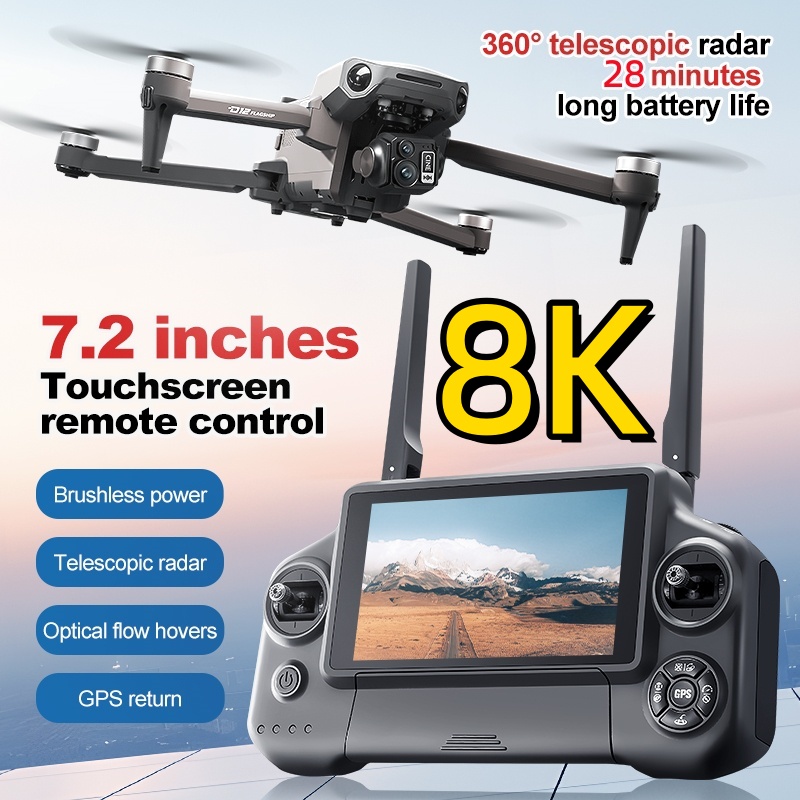 Drone RC Quadricoptère 8K avec - Drone Battery Box avis et prix