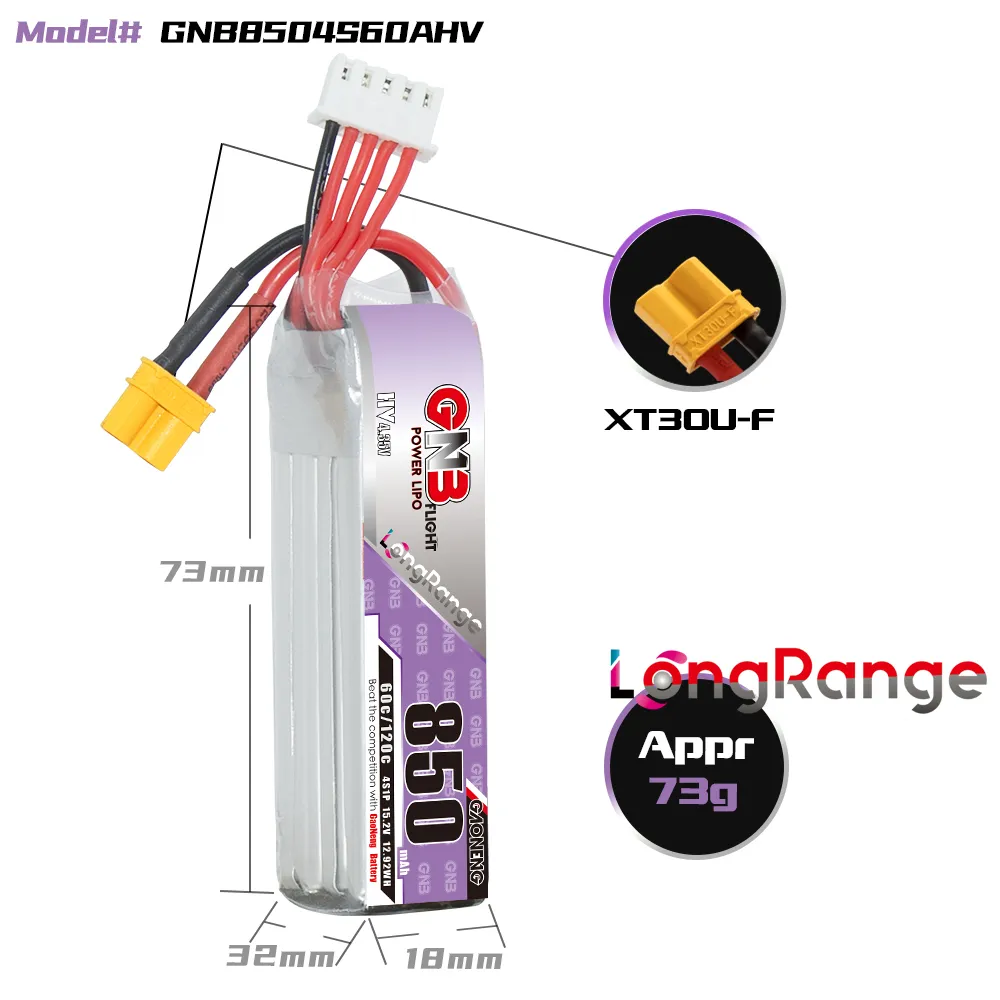 GAONENG GNB LiPo batterie 850m - Drone Battery Li-Ion avis et prix