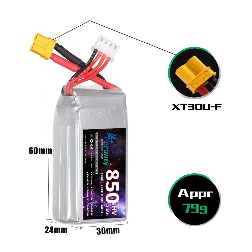 1/2/3 pièces TERANTY 3S 11.4V  - Drone Battery Lipo avis et prix